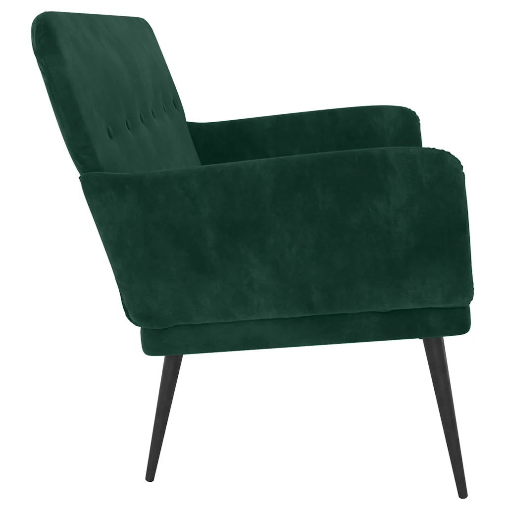 Panca Verde Scuro 108x79x79 cm in Velluto 351416