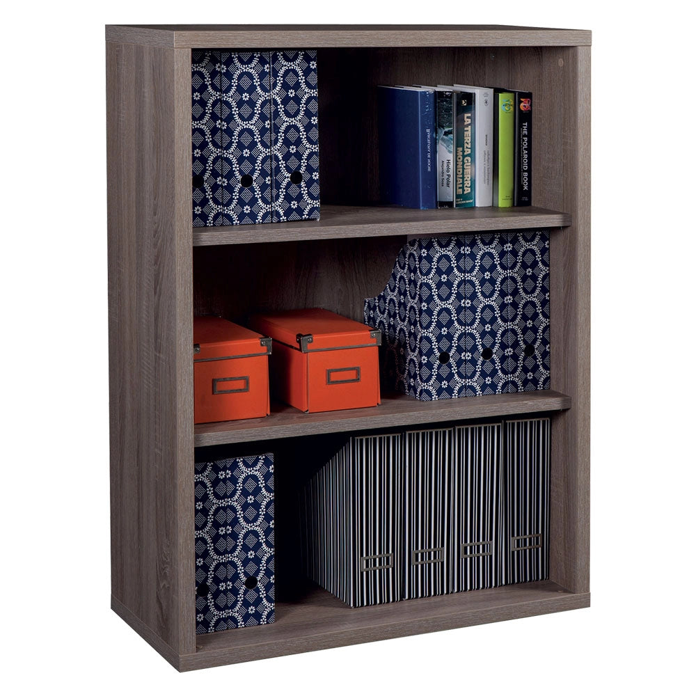 LIBRERIA LINEA 'EGALEO' 6 rip.-cm.35 x 81 x h.217,2 cemento  - COMPOSAD