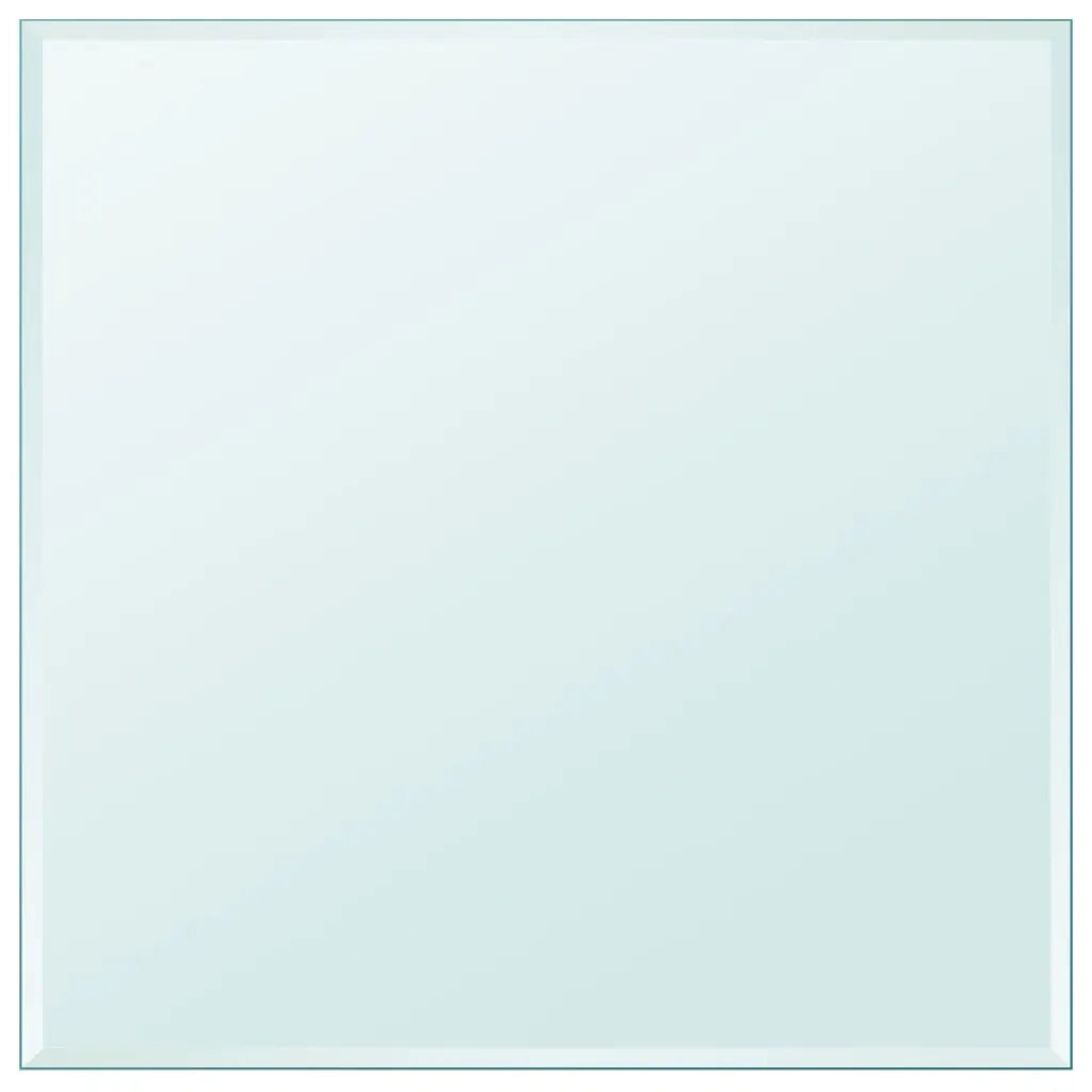 Piano Tavolo in Vetro Temperato Quadrato 700x700 mm cod mxl 75734