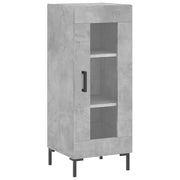 Credenza | Madia | Buffet da pranzo | Armadio da pranzo Grigio Cemento 34,5x34x90 cm in Legno Multistrato