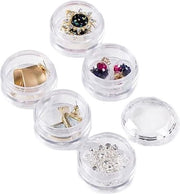 Miniaturetti di stoccaggio per creme e trucchi da viaggio - Contenitori di viaggio per prodotti di bellezza - Ospita polvere, eyeliner, balsami labiali e gioielli - Miniaturetti riciclabili.