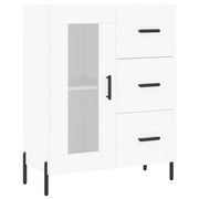 Buffet credenza cassettiera armadio mobile contenitore organizer per cucina soggiorno salotto 69,5 x 34 x 90 cm legno ingegnerizzato bianco 02_0030417