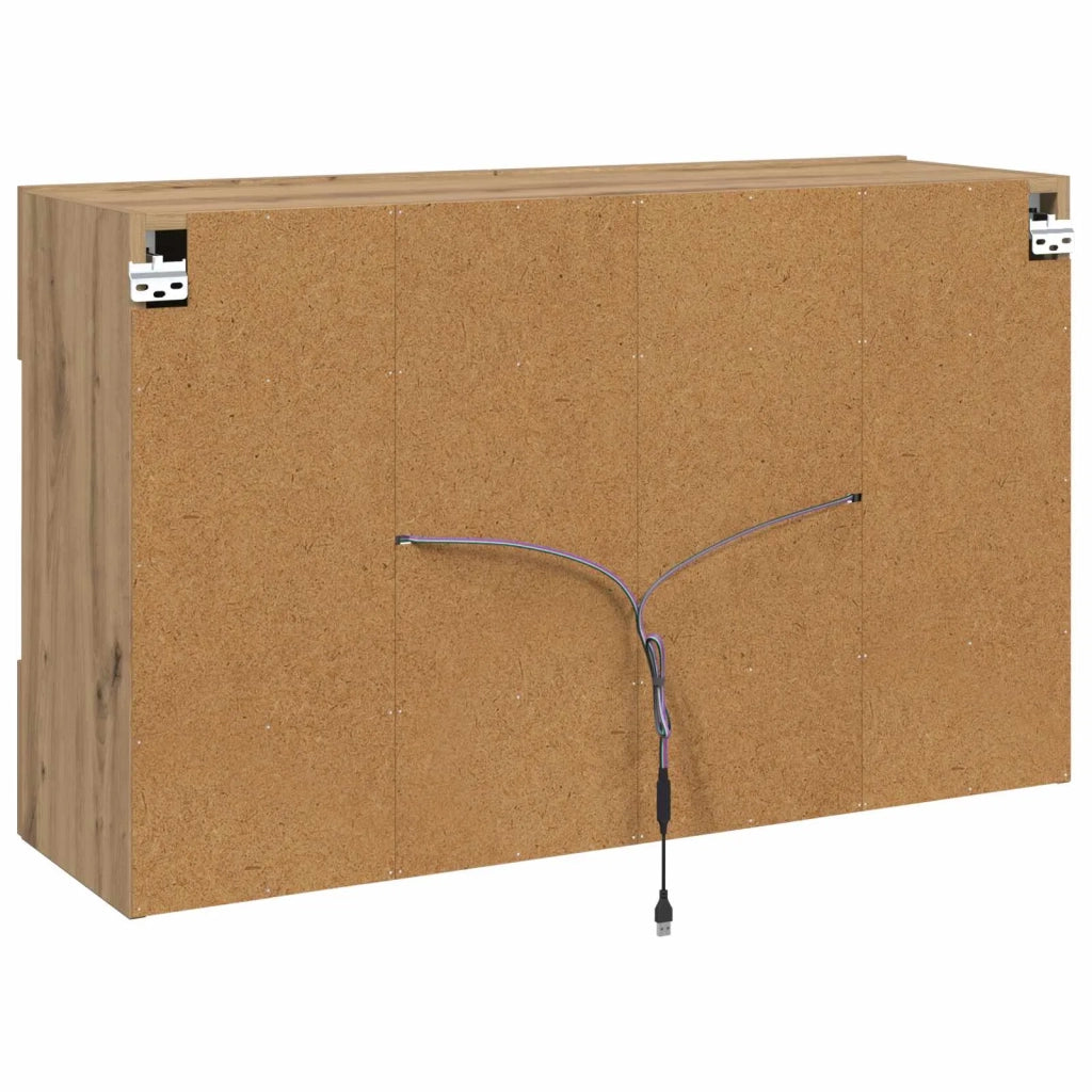 Mobile TV da parete Rovere artigianale 98,5 x 30 x 60,5 cm 8000986