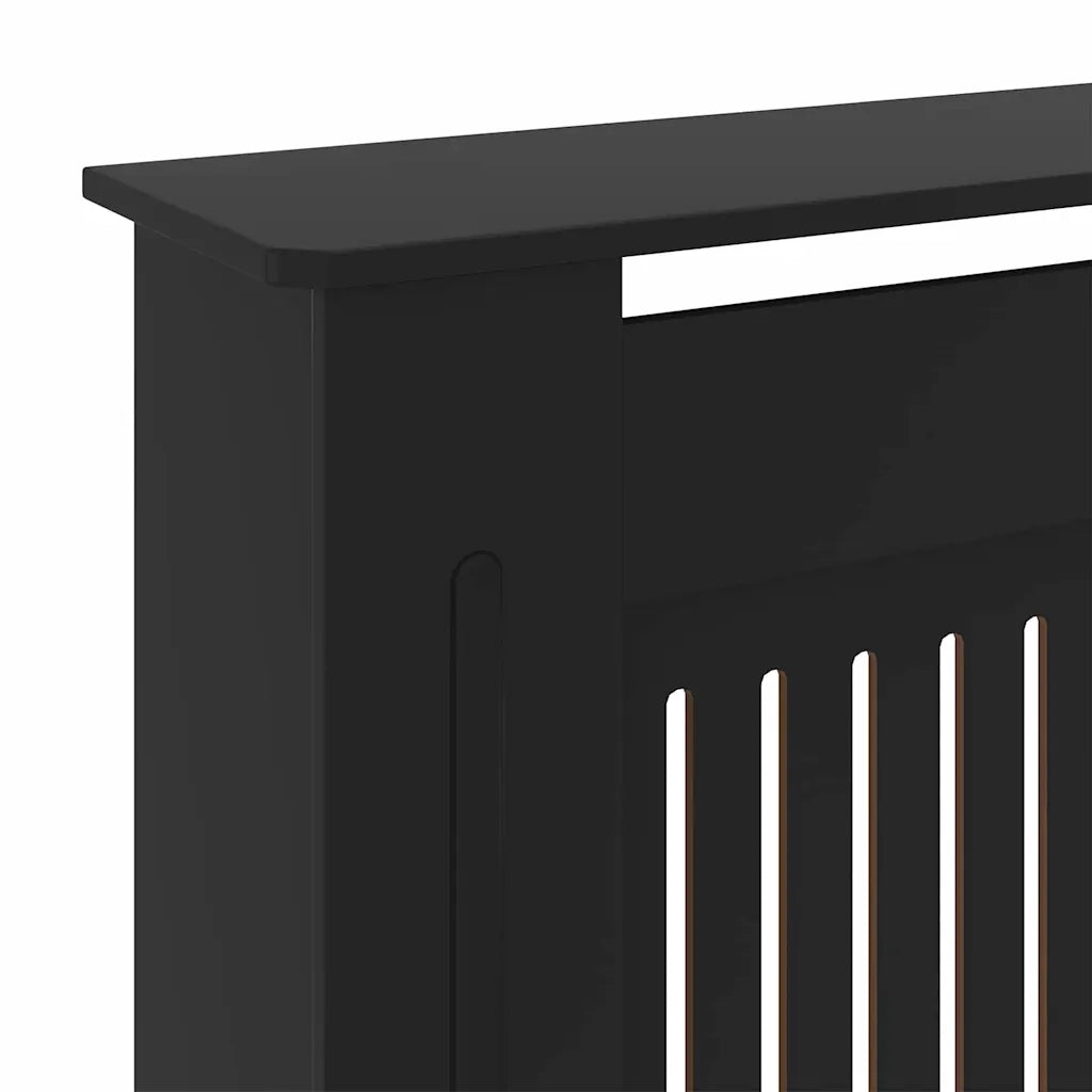 Copertura per radiatori 2 pcs Nero 205 x 20,5 x 81,5cm 3403238