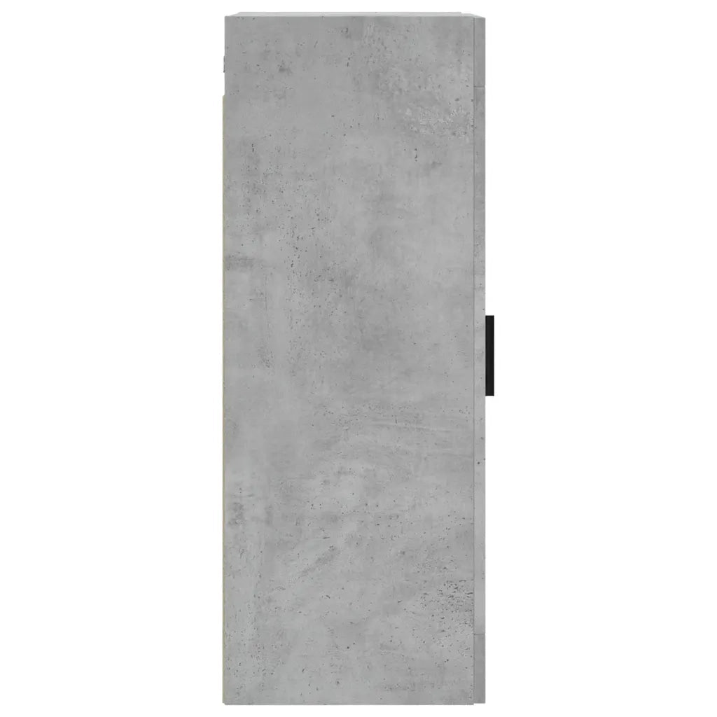 Mobile a Parete Grigio Cemento 34,5x34x90 cm