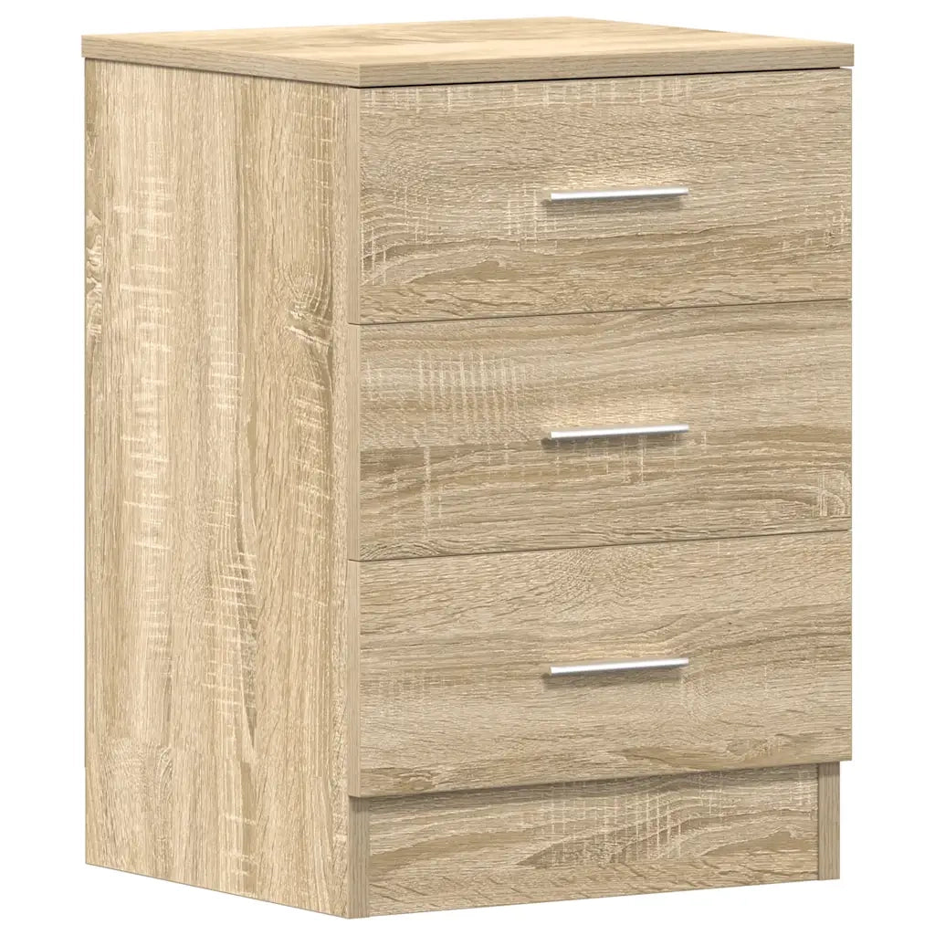 Comodino Rovere Sonoma 38x35x56 cm in Legno Multistrato 800456