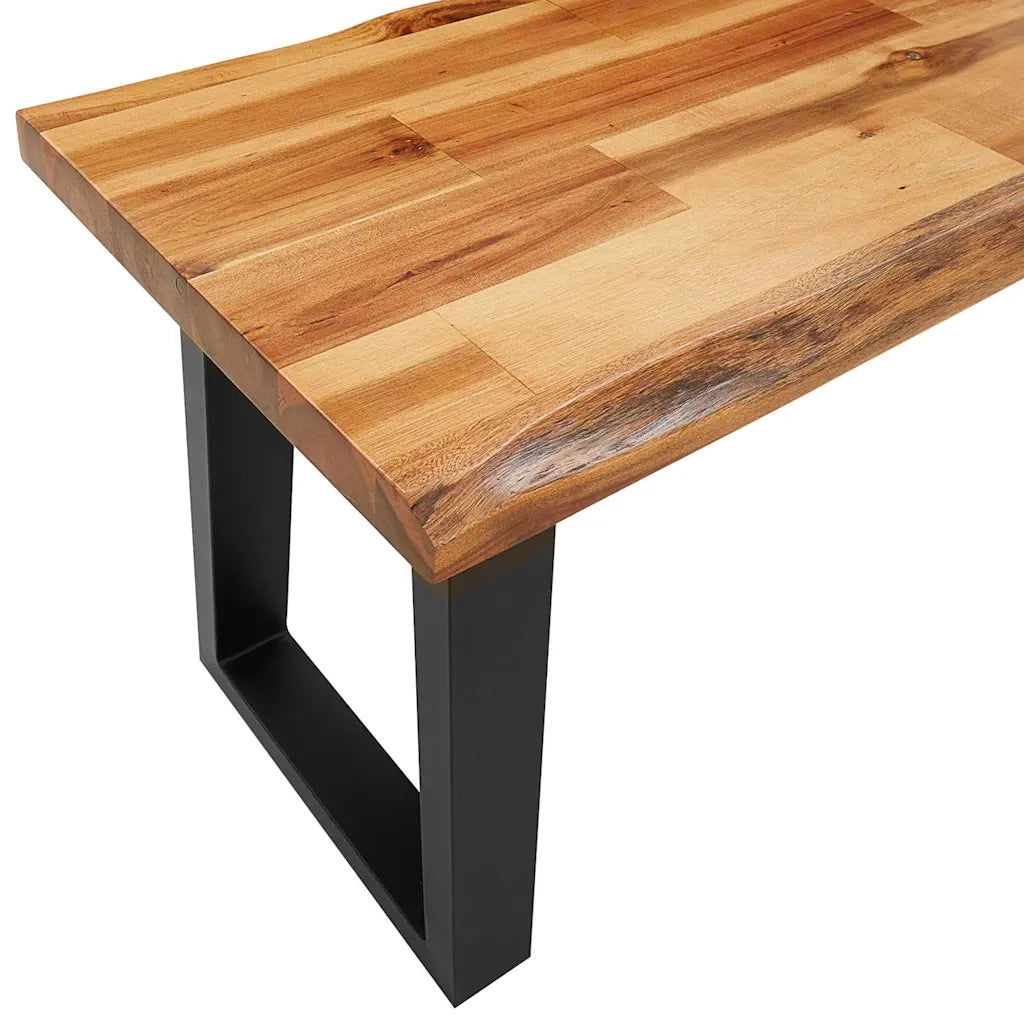 Set da Pranzo 3 pz con Bordi Vivi in Legno Massello di Acacia 3157527