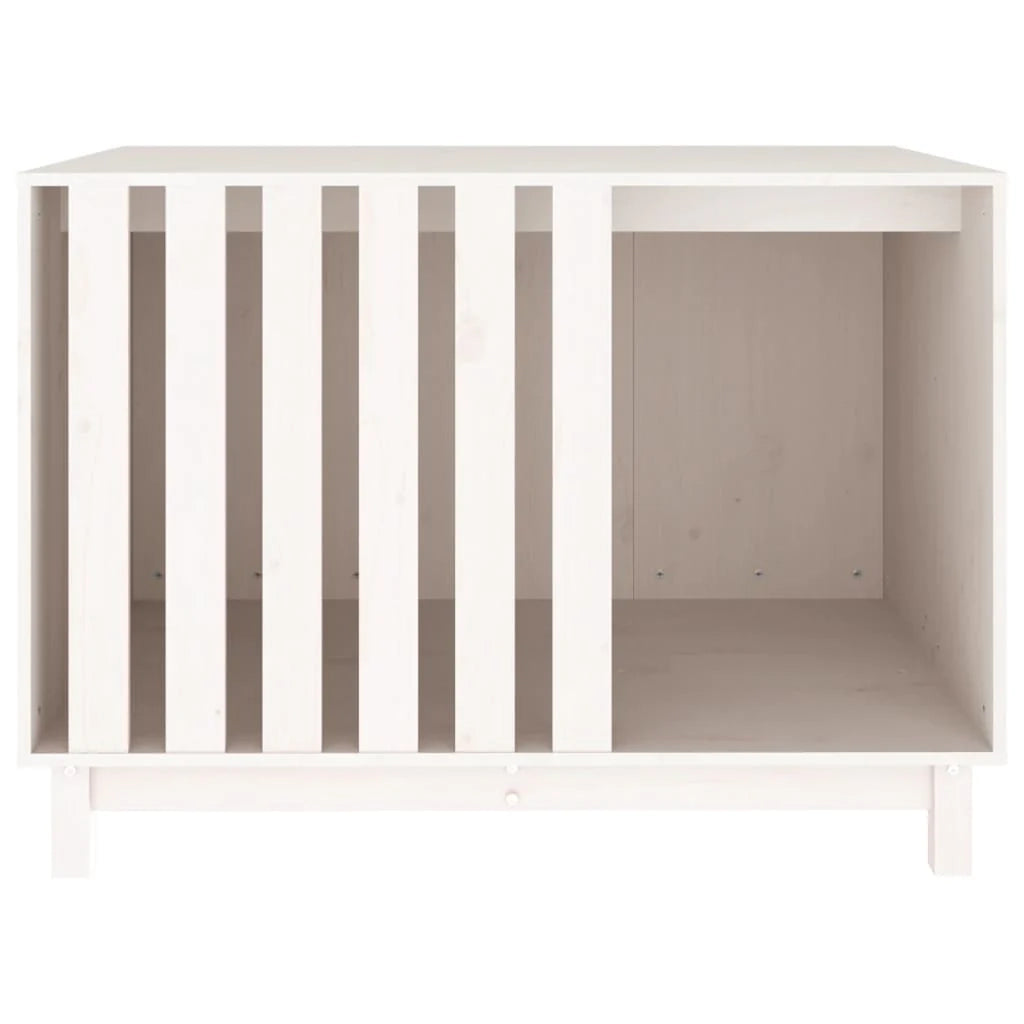 Cuccia per cani 100 x 70 x 72 cm in legno massello di pino bianco 02_0043435