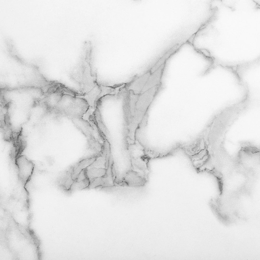 Tavolo da pranzo Piano in MDF effetto marmo bianco 160 x 90 cm Gambe in metallo incrociate a X Tavolo da cucina