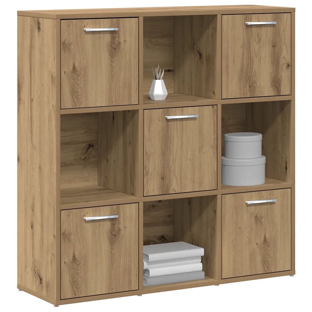 Libreria Rovere Artigianale 90x28x90 cm in Legno Multistrato