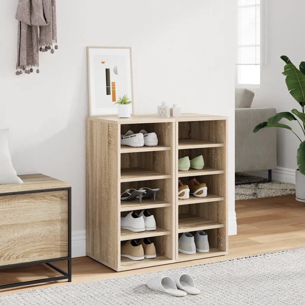 Scarpiere 2 pz | Mobile per scarpe Rovere Sonoma 31,5x35x70 cm in Truciolato