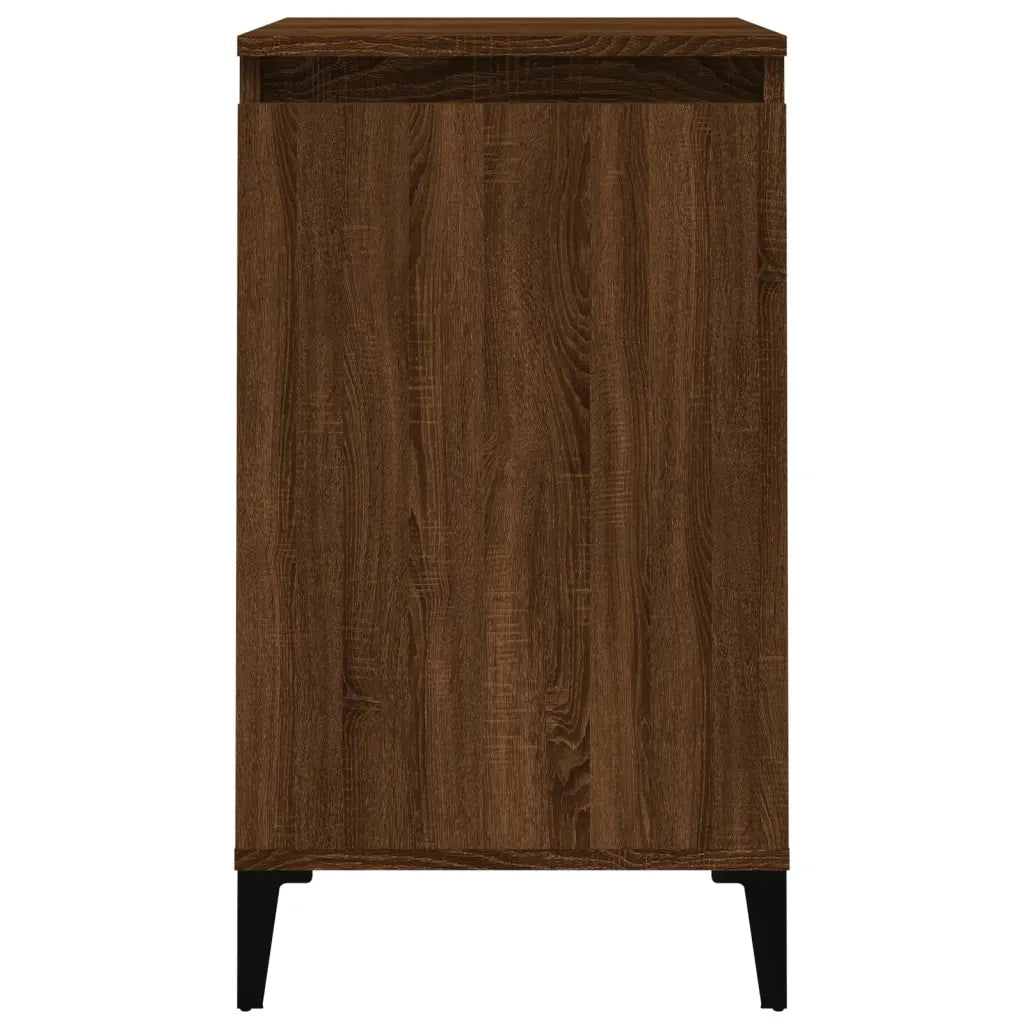 Comodini 2 pz Rovere Marrone 40x35x70 cm in Legno Multistrato 819659