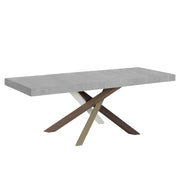 Tavolo Allungabile 200-460x90x77 cm Volantis Premium Cemento Telaio 4C