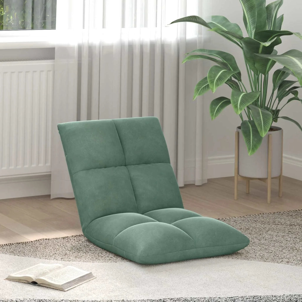 Sedia da Pavimento Verde Mare 50 x 61 x 57 cm Velluto 42028158