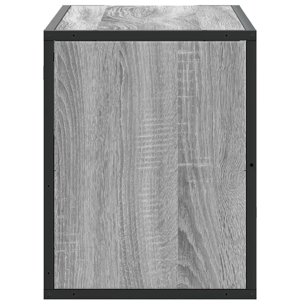 Mobile TV-Credenza TV-Console TV Grigio Sonoma 80x31x39,5 cm Legno Multistrato Metallo 817056