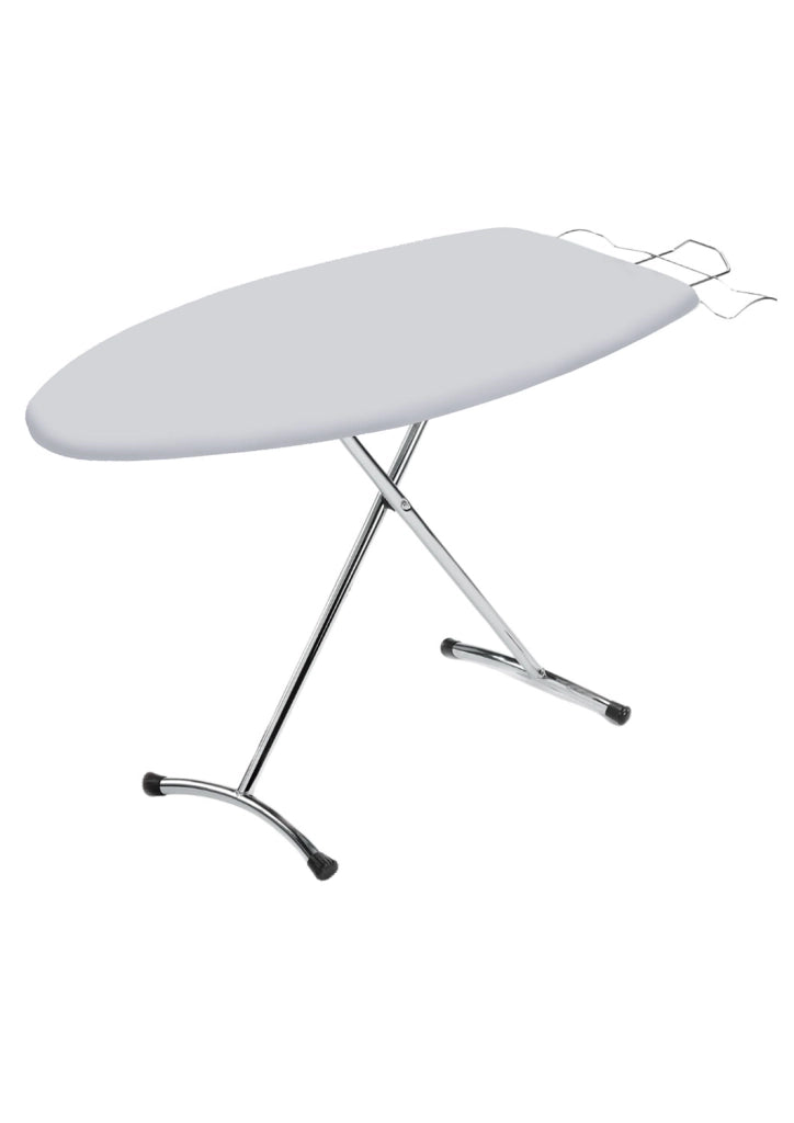 Asse da Stiro Rugby 125x46 cm Salvaspazio Ampia Area Gambe Doppie in Acciaio