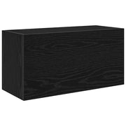 Mobiletto da bagno a parete pratico e dal design minimalista 60 x 25 x 30 cm in legno composito nero 02_0051252