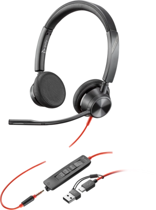 ORIGINAL HP Poly Accessori per computer nero 8X221AA Blackwire 3325 USB-C