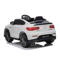 Macchina Elettrica per Bambini Licenza Ufficiale Mercedes AMG GLC63S Coupè 10,8V 5,4 Ah Bianco