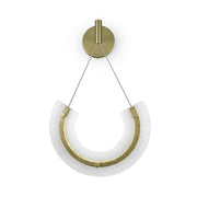 Maytoni applique contemporanea Maya 1 luce LED integrato oro alluminio vetro