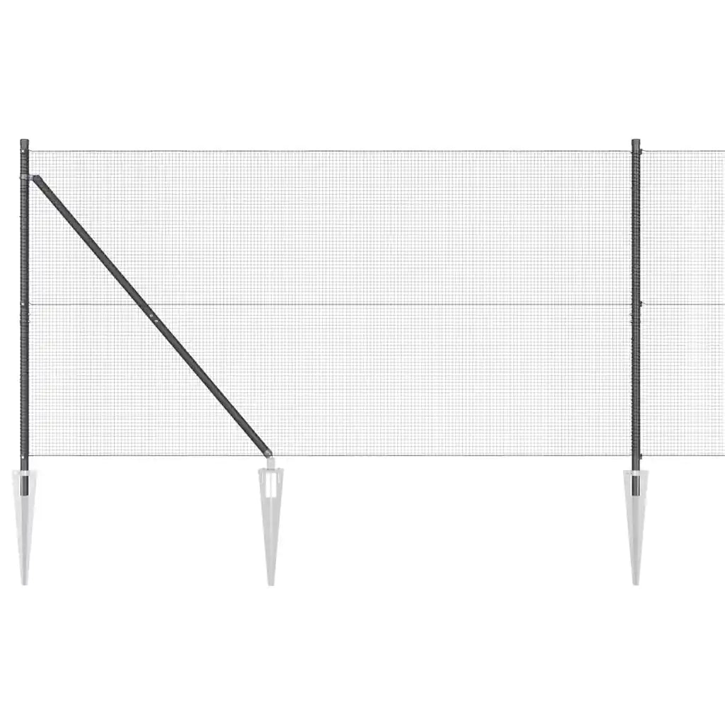 Palo della recinzione Grigio 50 x 1,2 m (rete 12 x 12 mm)