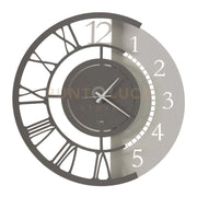 Orologio da parete particolare Full Metal Jack grande Avorio e fango