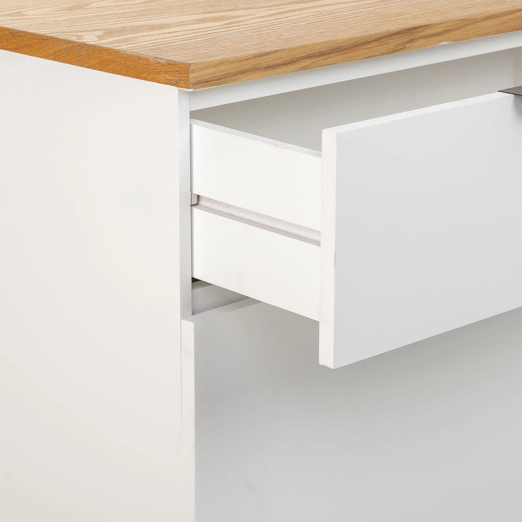 Credenza in legno con 2 cassetti e 2 ante 120x40x76h cm