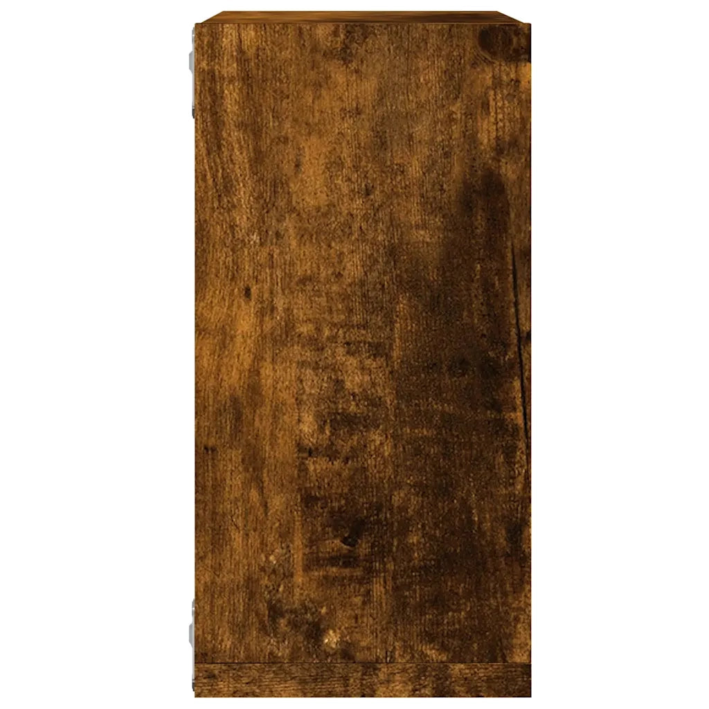 Mensole a Cubo 6 pz Rovere Fumo 30x15x30 cm 815881