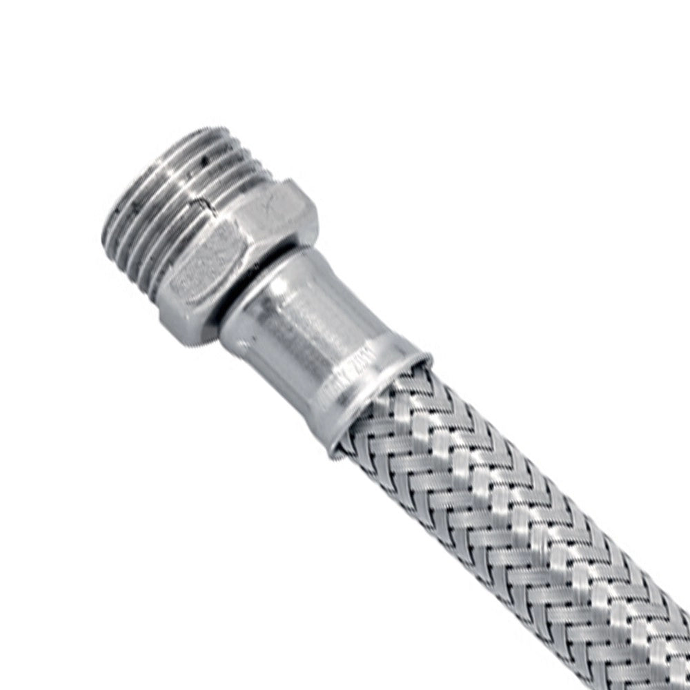 Flessibile in acciaio inox 1/2" m - 3/8" f