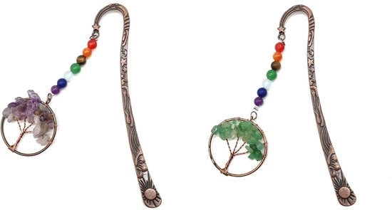 Accessori per libri - Set di 2 - Bladwijzers in metallo vintage - Leggeri e eleganti - Personalizzabili