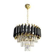 Lampadario CRISTAL in cristallo nero-oro 5xE14 Milagro