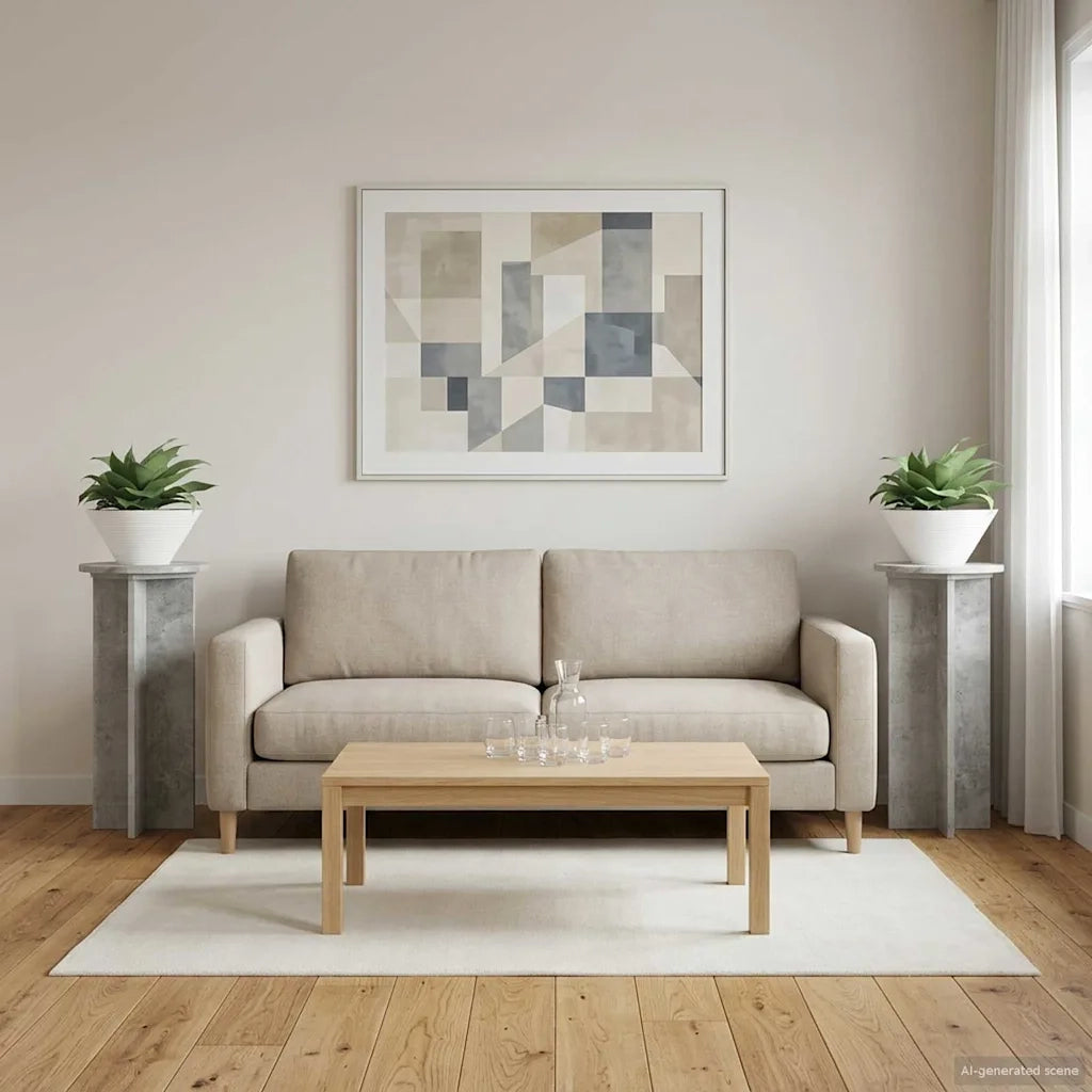 Supporto per piante 2 pcs Grigio Cemento 29,5 x 29,5 x 60 cm 899720