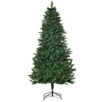 Albero di Natale Artificiale Pieghevole con Base Rimovibile 180cm - Verde