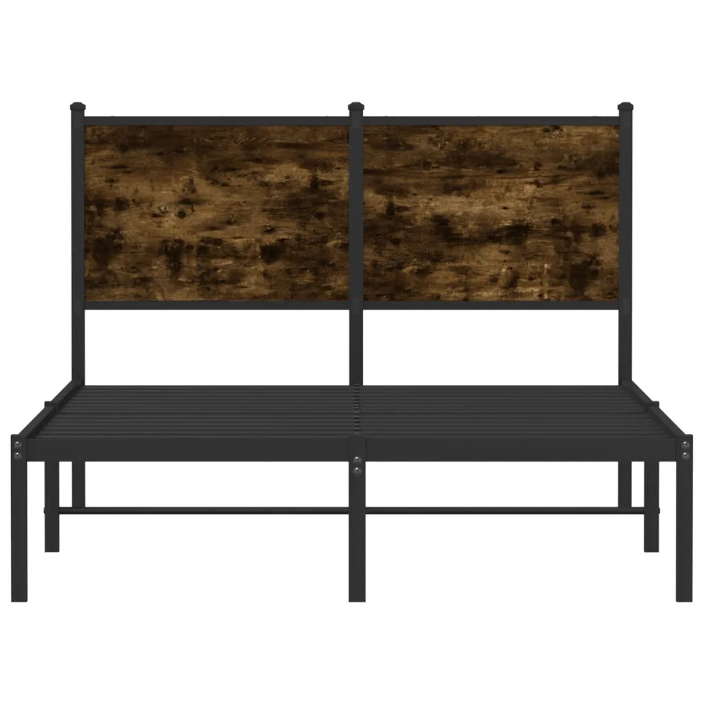 Giroletto senza Materaso in Metallo Rovere Fumo 120x200 cm 4007665