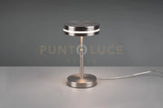 FRANKLIN LAMPADA DA TAVOLO LED 6W 700lm, 3000K ACCIAIO SATINATO H. 25CM