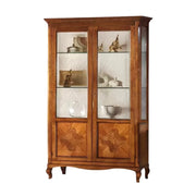 Vetrina classica 2 porte legno bassano 125x43x207 - Mobili 2G
