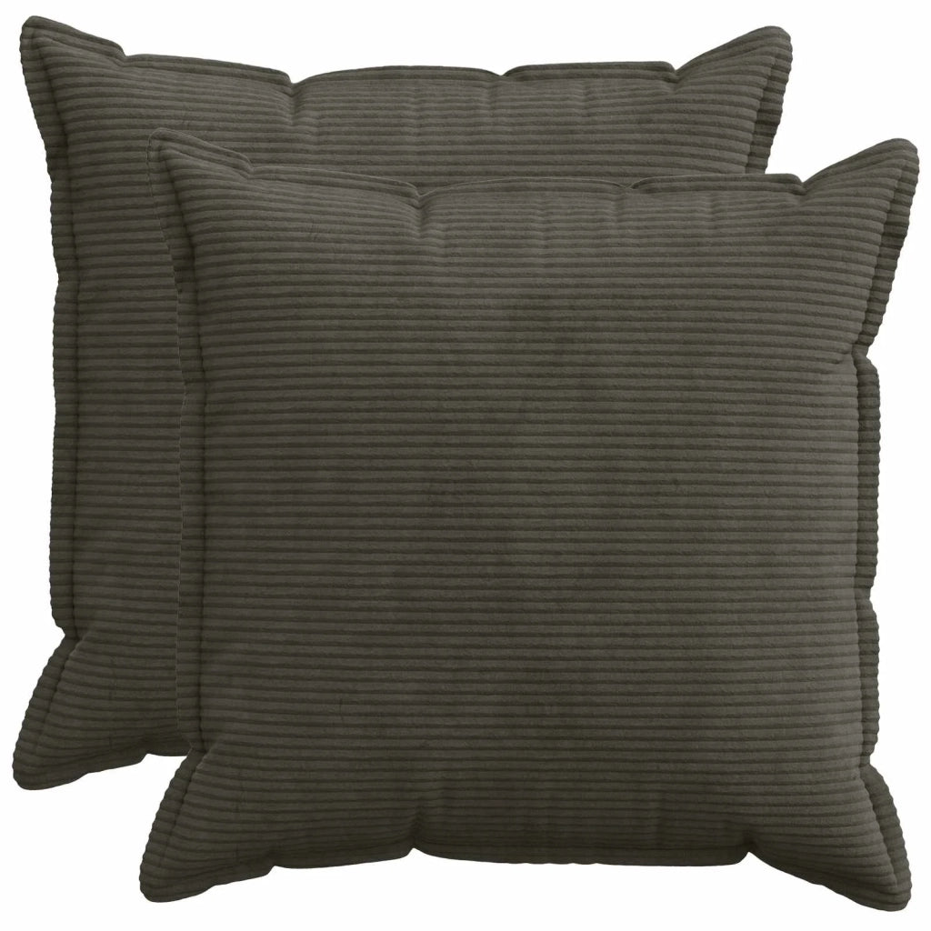 Federa 2 pz HOUTEN Antracite 80 x 80 cm corduroy 921651