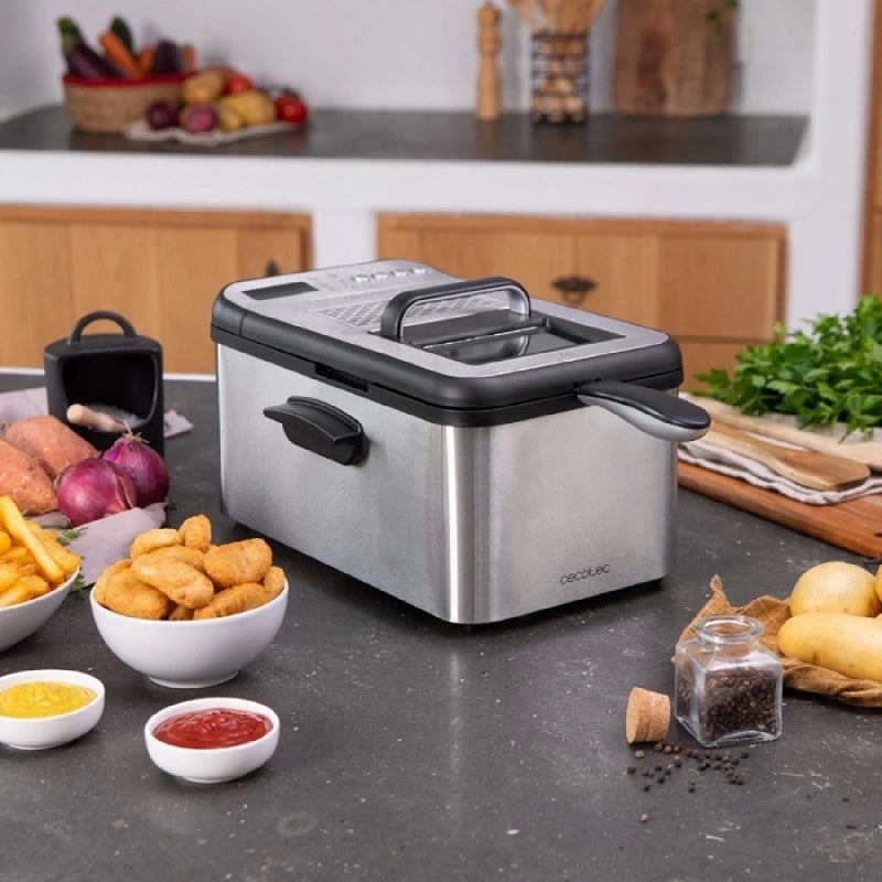 CECOTEC 04300 - Friggitrice ad Olio CleanFry Luxury 3000
