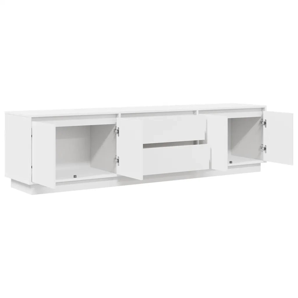 Mobile Porta TV con Luci LED Bianco 193,5x41x50 cm 3328435