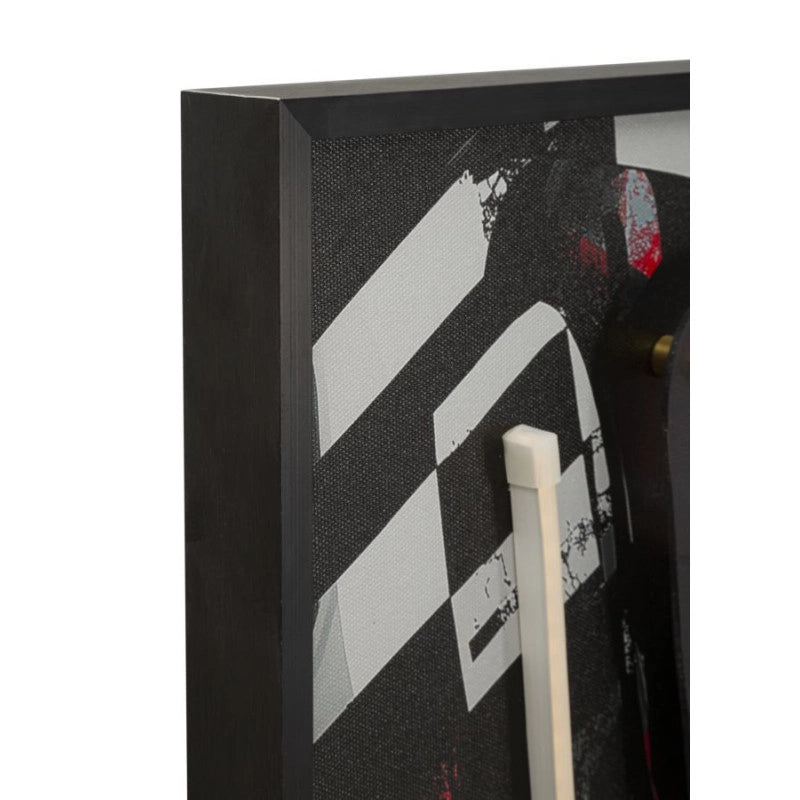 Stampa Con Led Su Tela Psyco -a- cm 60x3,5x90 (applicazione 3d Acrilico)