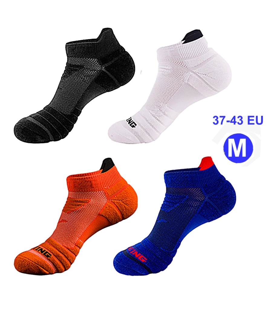 Calzini Sportivi Sottili Caviglia | Cotone e Nano Argento Antiodore | Taglie Uniche 34–37 e 37–43 EU