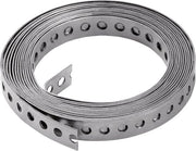 Cintura perforata 12 x 10 m - Cintura in acciaio di carbonio - Robusta per fissaggio - Per cavi/tubi - Flessibile e sicura - Cintura di fissaggio