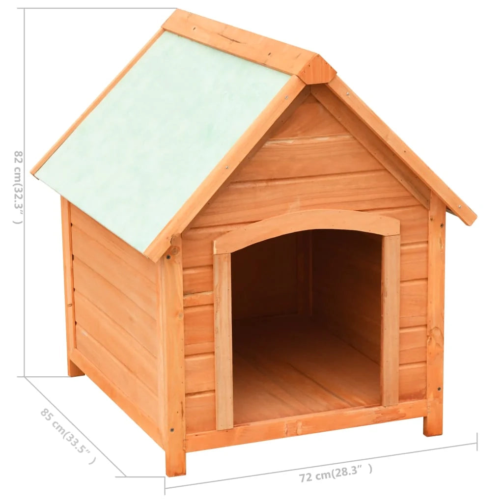 Cuccia per cani in legno massello di pino e abete 72 x 85 x 82 cm 02_0001539