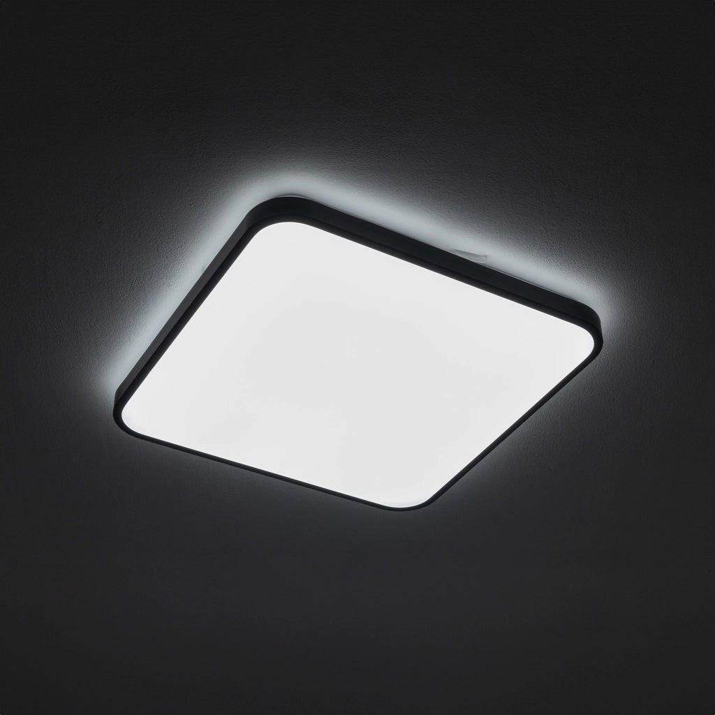 Plafoniera bagno Agnes LED 32W 43,5cm IP44 nera Nowodvorski