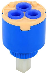 Componente di sostituzione per rubinetto 35mm/40mm - Faccia in ceramica - Durata di 500.000 cicli - Pezzo di ricambio per rubinetto di cucina e doccia