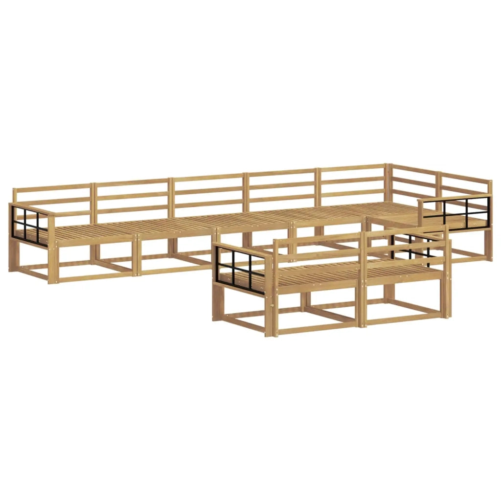 Set di divani da esterno 8 pcs Bianco 406 x 168,5 x 73 cm 3386628