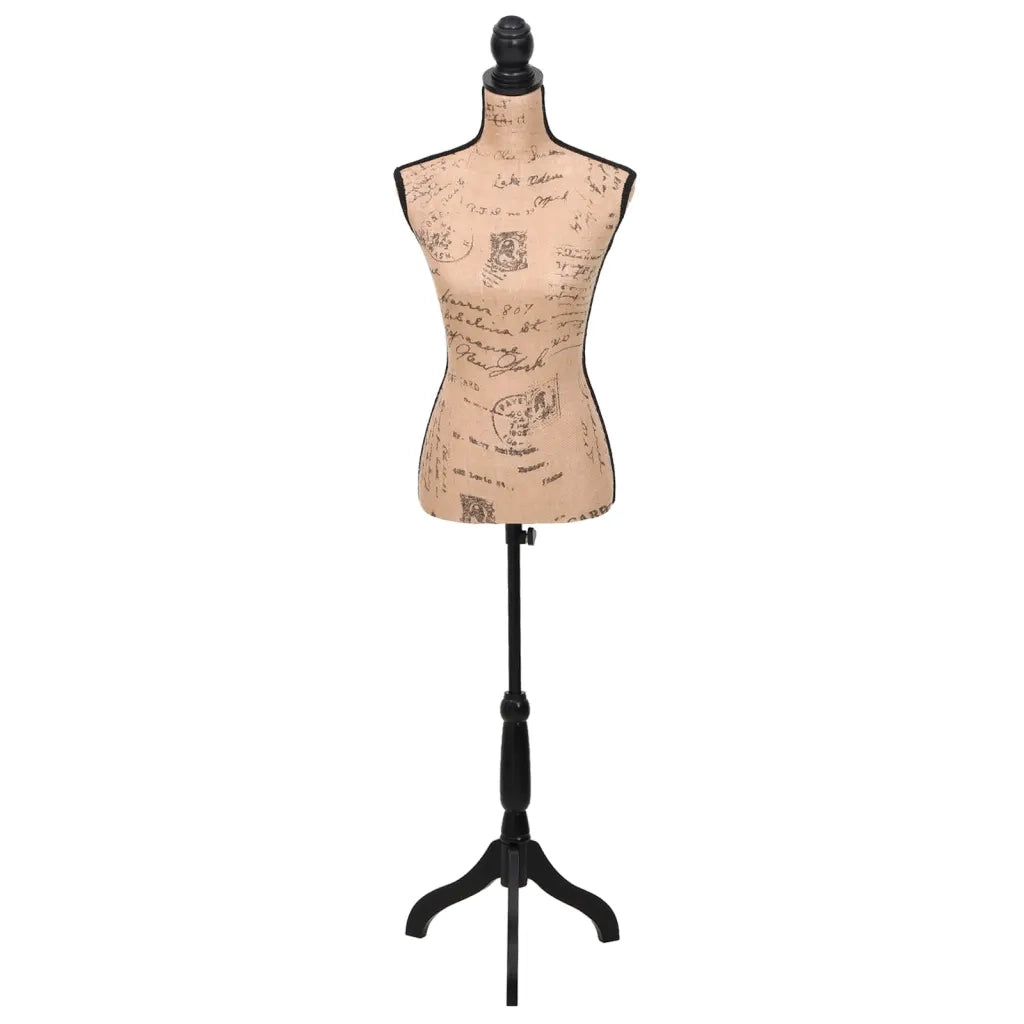Busto Sartoriale Donna Marrone Nero Manichino in Iuta 30029
