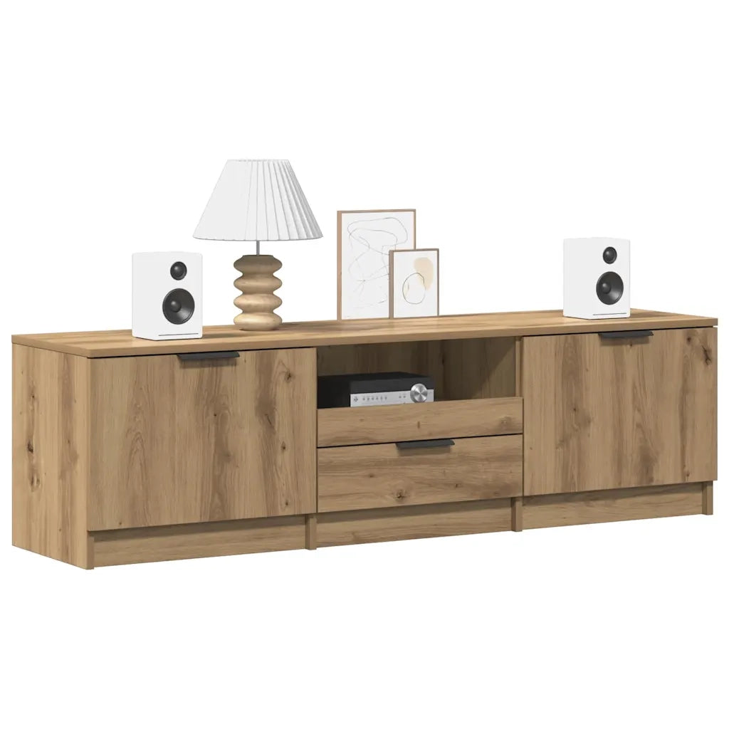 Mobile TV | Armadietto TV | Mobile Porta TV Artisan Rovere 140x35x40 cm Legno ingegnerizzato