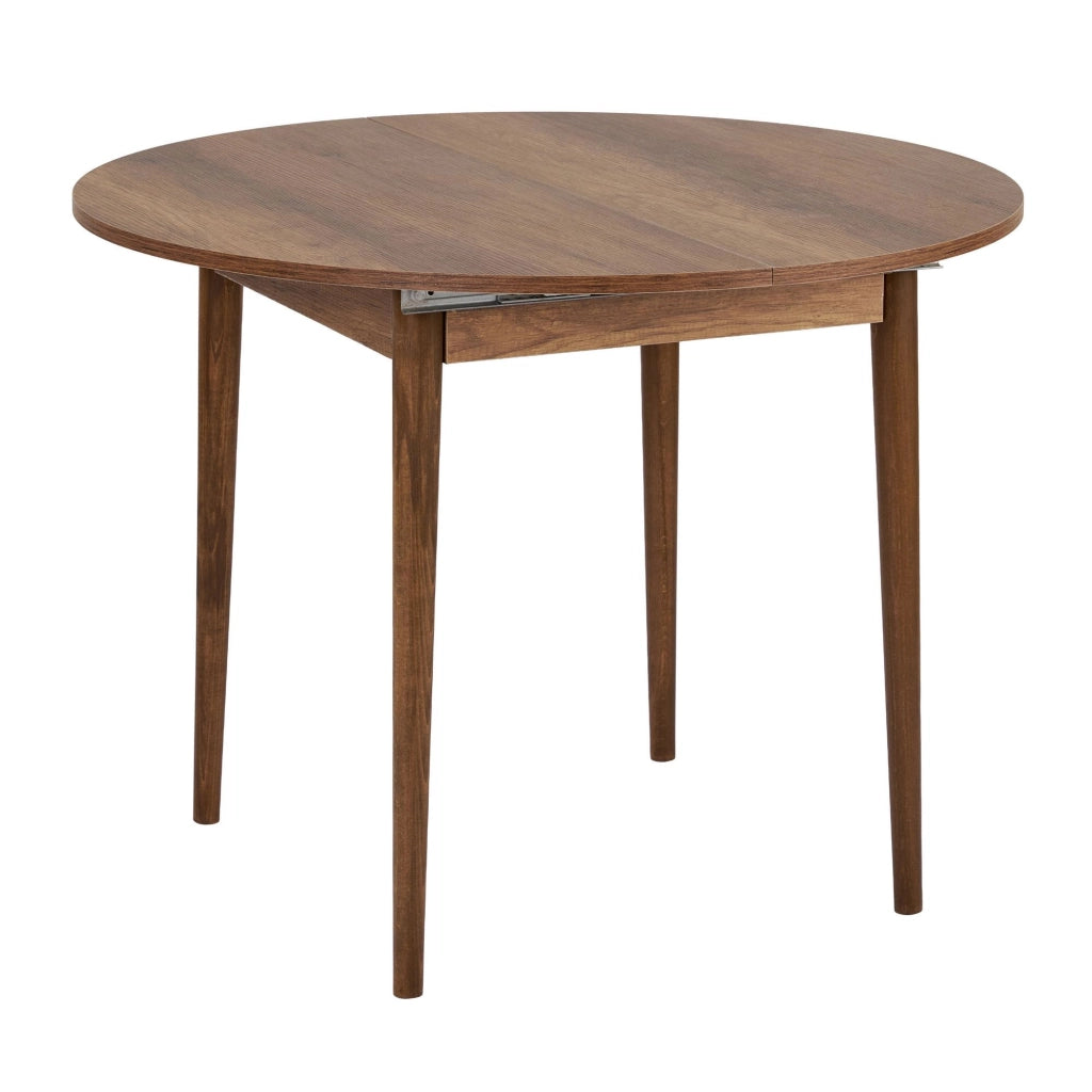 Tavolo da pranzo allungabile in legno "Viona" 100 x 100 x 75 cm - Noce Barok