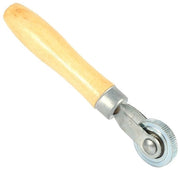 Strumento di riparazione delle gomme - Manubrio in legno - Puleggia metallica - Portatile - Riparazione delle gomme e delle cinghie - Lunghezza 18 cm - Attrezzo di riparazione